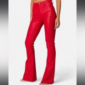 Edikted Faux Leather Pants